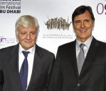 Jacques Perrin et Jacques Clouzoud lors du festival du film international du Moyen-Orient le 17 octobre 2009 
