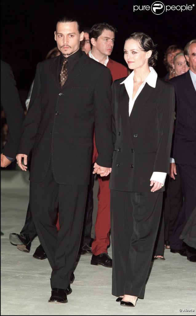 Vanessa Paradis et Johnny Depp pour la projection de From Hell à Venise en septembre 2001 