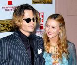 Vanessa Paradis et Johnny Depp au Critics' Choice Award à Los Angeles en janvier 2004 : un couple bohême mais glamour 