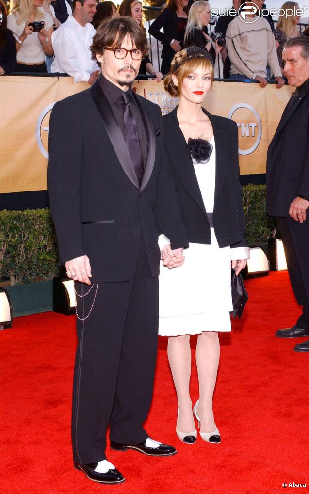 Vanessa Paradis et Johnny Depp aux Screen Actors Guild Awards à Los Angeles en février 2005 : rétro et chic ! 