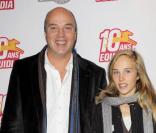 Vincent Parisot et sa fille à la soirée organisée pour les 10 ans de la chaîne Equidia. 20/10/09