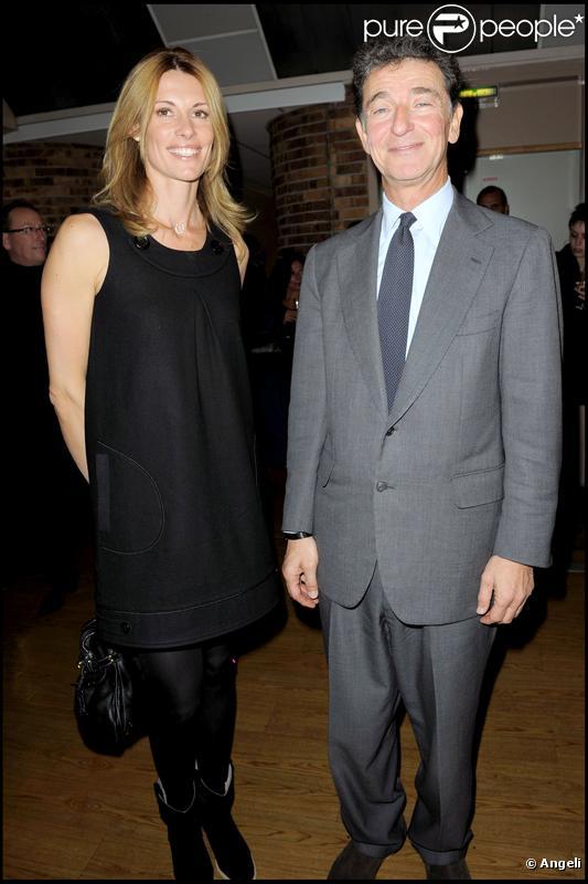 Sophie Thalmann et le baron Edouard de Rostchild à la soirée organisée pour les 10 ans de la chaîne Equidia. 20/10/09