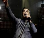 Robbie Williams, au top de sa forme pour son premier concert en trois ans, lors du BBC Electric Proms, le 20 octobre 2009