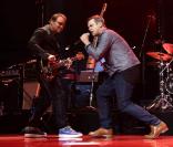 Robbie Williams, au top de sa forme pour son premier concert en trois ans, lors du BBC Electric Proms, le 20 octobre 2009
