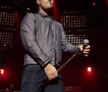 Robbie Williams, au top de sa forme pour son premier concert en trois ans, lors du BBC Electric Proms, le 20 octobre 2009