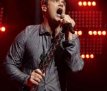 Robbie Williams, au top de sa forme pour son premier concert en trois ans, lors du BBC Electric Proms, le 20 octobre 2009