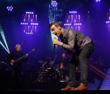 Robbie Williams, au top de sa forme pour son premier concert en trois ans, lors du BBC Electric Proms, le 20 octobre 2009