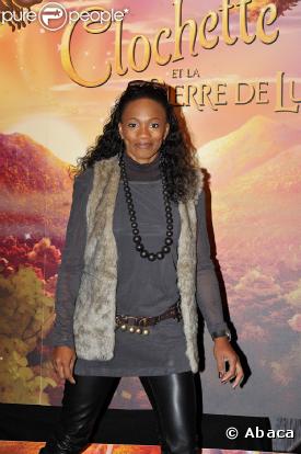 Laura Flessel lors de la première du dessin animé Clochette et la pierre de lune à Disneyland Paris le 25 octobre 2009