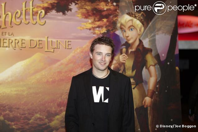 Thibaud Vaneck, la voix de Terence, à l'occasion de la projection du dessin animé Clochette et la Pierre de Lune, le 25 octobre 2009