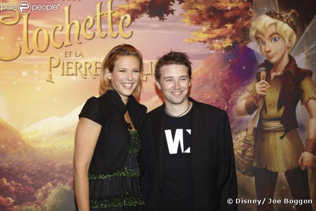Lorie et Thibaud Vaneck qui doublent les voix de Clochette et son ami Terence