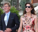 Caroline Grimaldi et son époux Ernst August de Hanovre, de qui elle est séparée. 