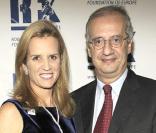 Kerry Kennedy et Walter Veltroni lors du gala à Milan le 29 octobre 2009 pour la Fondation Robert Kennedy
