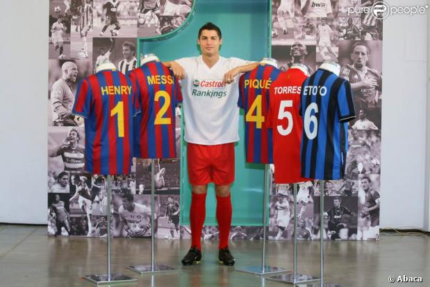 Cristiano Ronaldo, ambassadeur de Castrol, participe à l'annonce du classement Global Castrol Rankings, à Madrid, le 29 octobre 2009 !