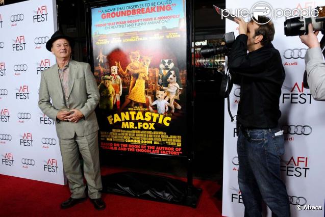 Bill Murray à la projection de Fantastic Mr Fox lors de l'ouverture du festival AFI à Los angeles, le 30 octobre 2009 !