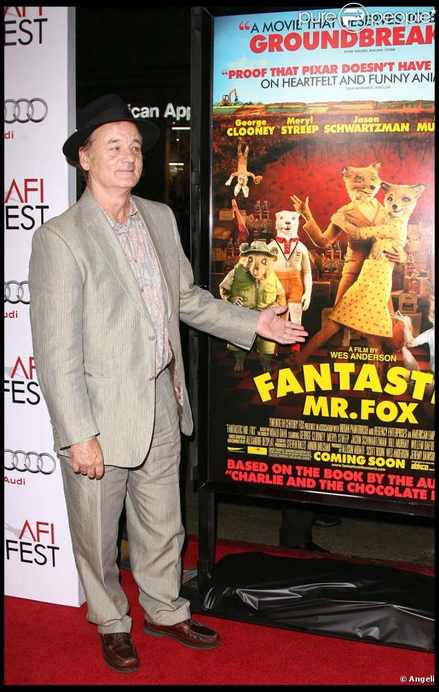  Bill Murray à la projection de Fantastic Mr Fox lors de l'ouverture du festival AFI à Los angeles, le 30 octobre 2009 ! 
