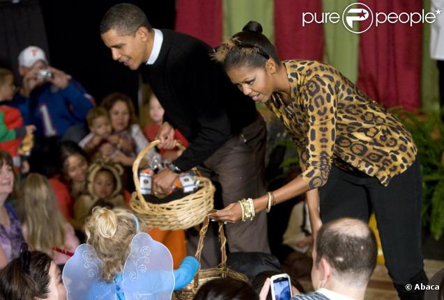 Michelle Obama et son époux ont surpris la Maison Blanche le 31/10/09