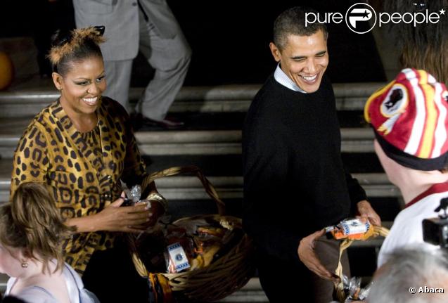 Michelle Obama et son époux ont surpris la Maison Blanche le 31/10/09
