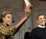 Michelle Obama et son époux ont surpris la Maison Blanche le 31/10/09