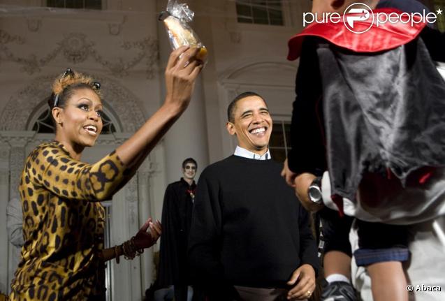 Michelle Obama et son époux ont surpris la Maison Blanche le 31/10/09