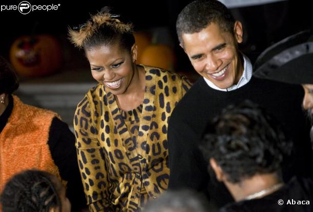 Michelle Obama et son époux ont surpris la Maison Blanche le 31/10/09