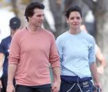 Katie Holmes et Tom Cruise font du jogging (Santa Monica - 31 octobre 2009)