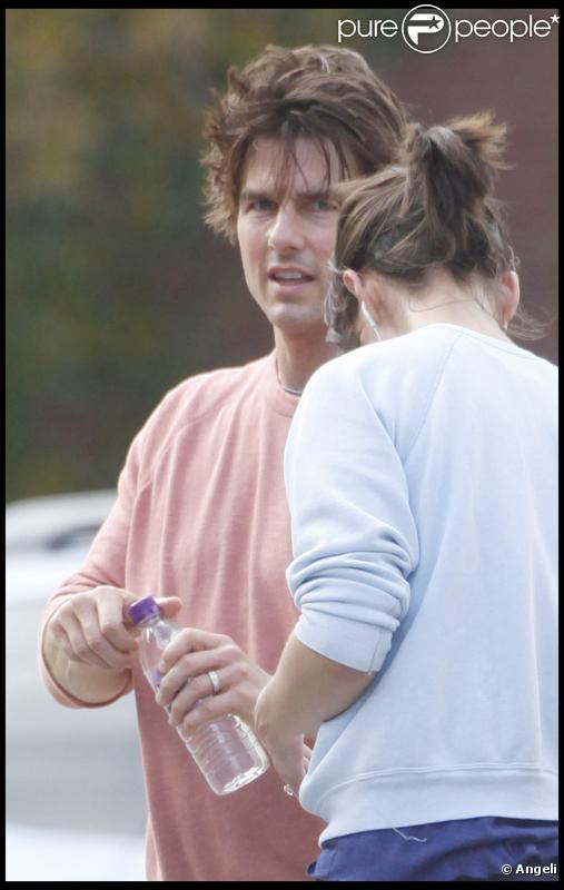 Katie Holmes et Tom Cruise font du jogging (Santa Monica - 31 octobre 2009)