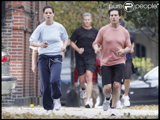 Katie Holmes et Tom Cruise du jogging (Santa Monica - 31 octobre 2009)