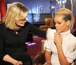 Rihanna lors de l'interview avec Diane Sawyer, pour Good Morning America