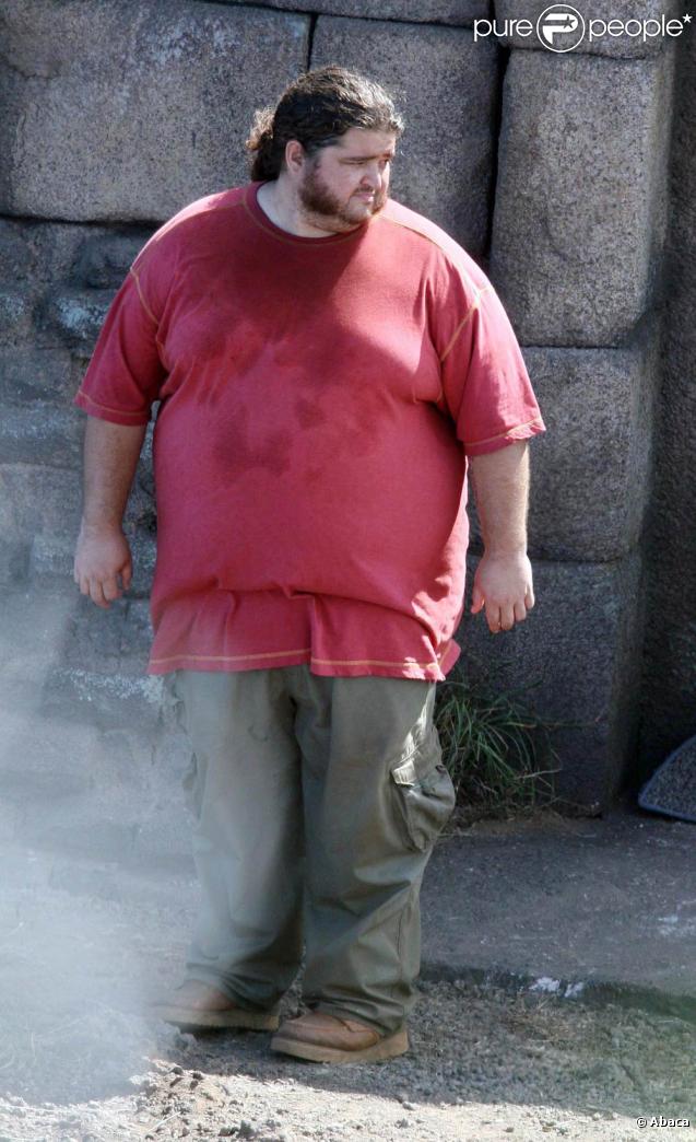 Jorge Garcia sur le tournage de Lost à Hawaï le 20 octobre 2009