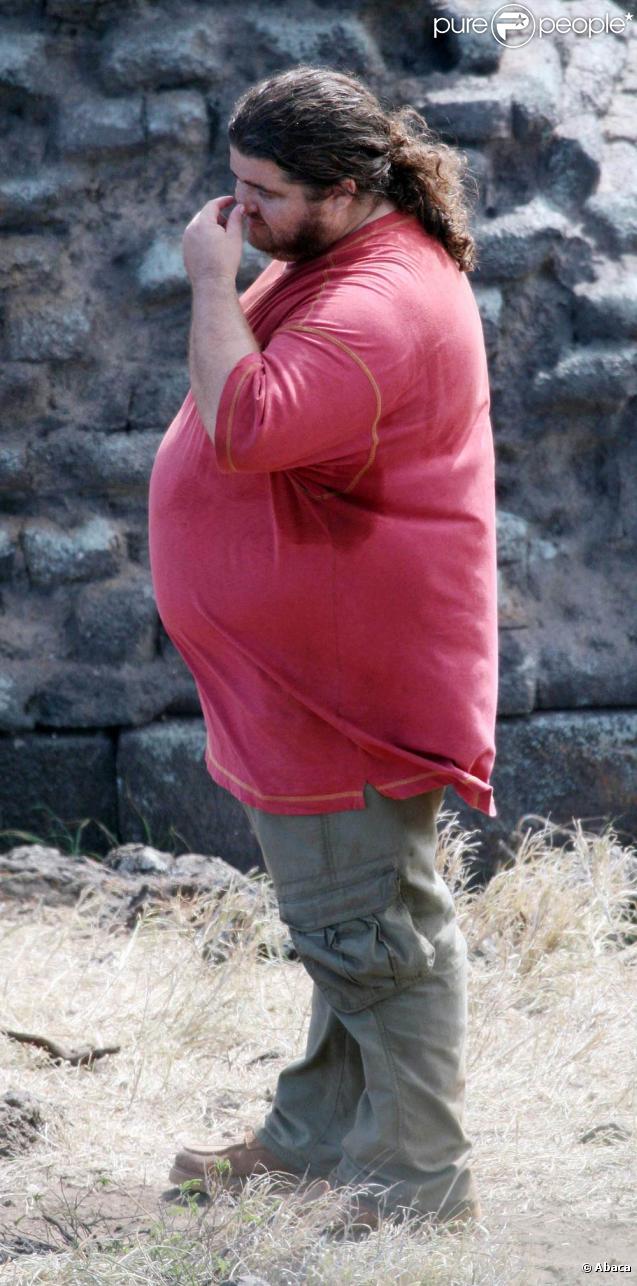 Jorge Garcia sur le tournage de Lost à Hawaï le 20 octobre 2009