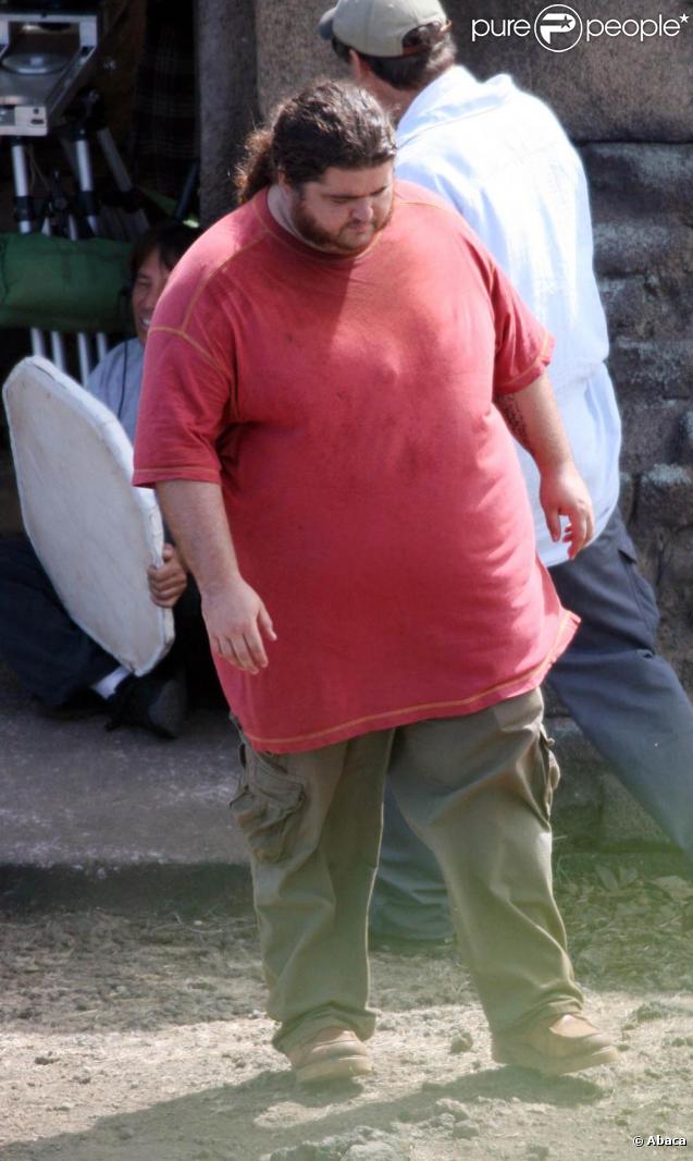 Jorge Garcia sur le tournage de Lost à Hawaï le 20 octobre 2009