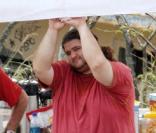 Jorge Garcia sur le tournage de Lost à Hawaï le 20 octobre 2009