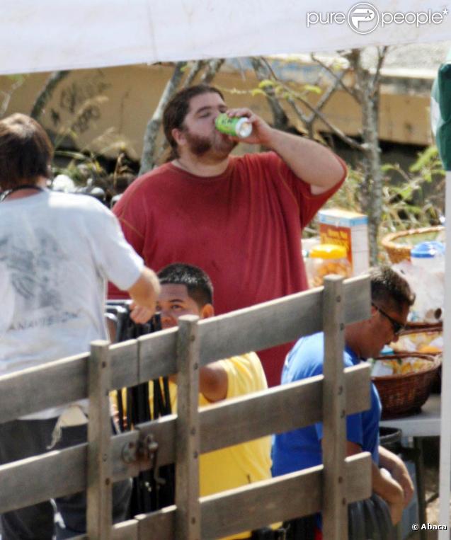 Jorge Garcia sur le tournage de Lost à Hawaï le 20 octobre 2009