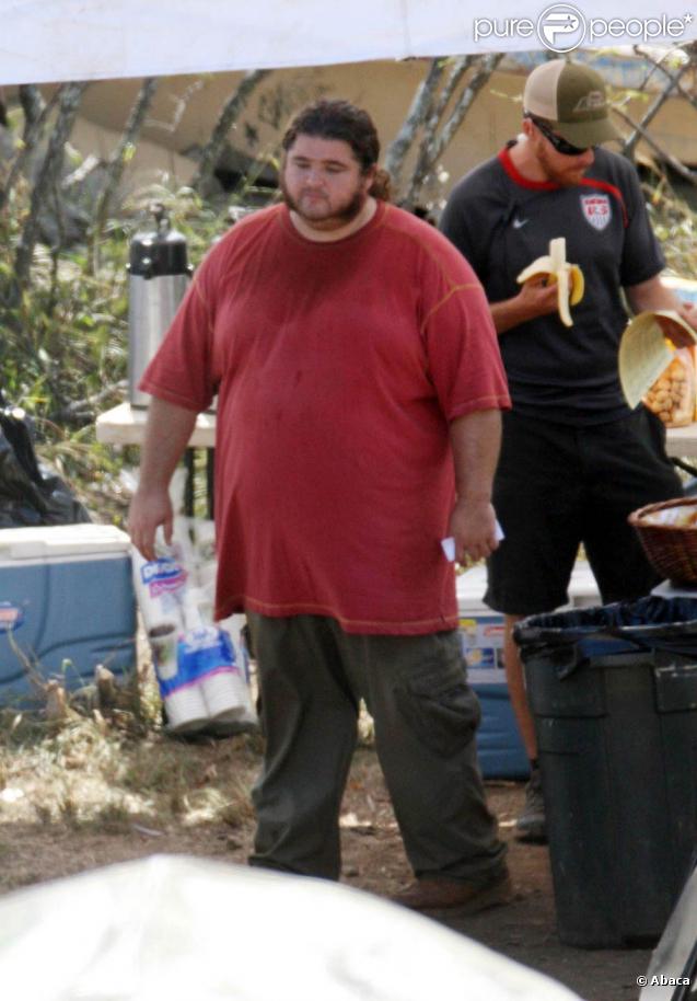 Jorge Garcia sur le tournage de Lost à Hawaï le 20 octobre 2009