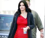 Courteney Cox à Los Angeles, sur le tournage de sa nouvelle série  Cougar Town 