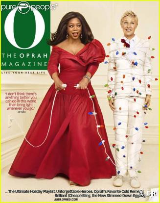 Ellen DeGeneres et Oprah Winfrey en couverture du O Magazine du mois de décembre 2009
