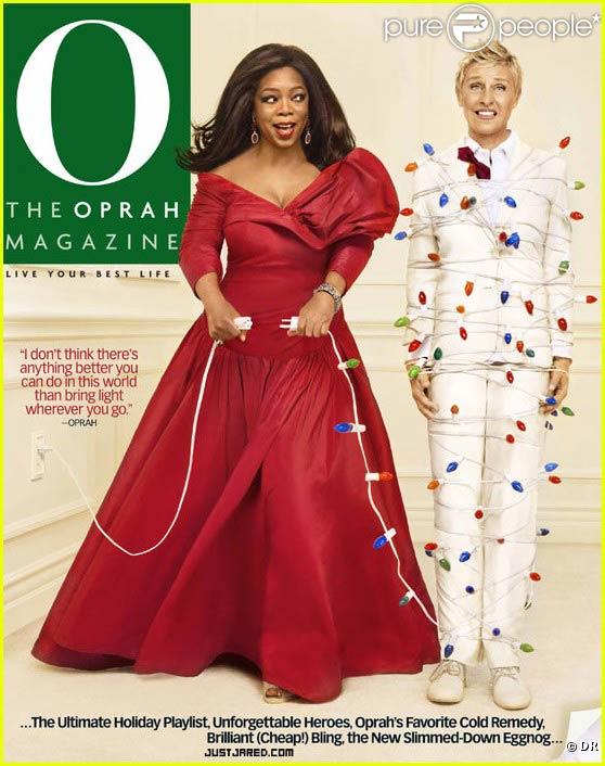 Ellen DeGeneres et Oprah Winfrey en couverture du O Magazine du mois de décembre 2009