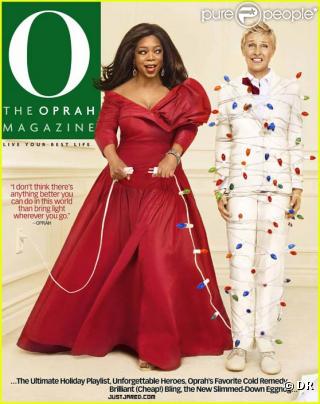 Ellen DeGeneres et Oprah Winfrey en couverture du O Magazine du mois de décembre 2009