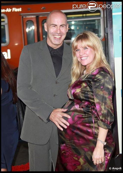 Ashley Jensen et son mari Terence Beesley à une avant première à Los Angeles en septembre 2009 