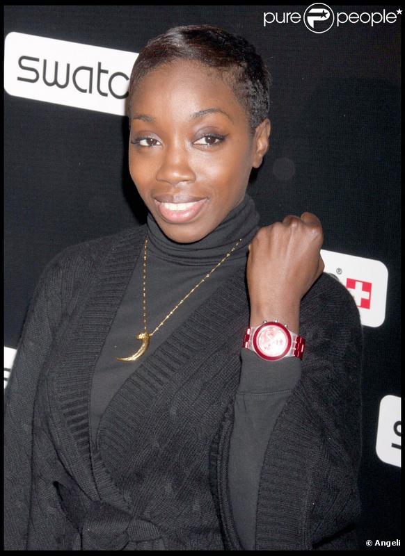 Estelle lors de la ré-ouverture de la boutique Swatch de time Square à New York le 12 novembre 2009