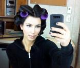  
kim kardashian sur le tournage de la série Les Experts