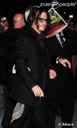 Johnny Depp à la soirée en l'honneur de Tim Burton à New York le 17/11/09