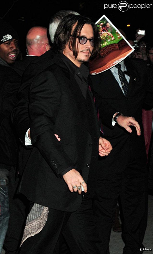 Johnny Depp à la soirée en l'honneur de Tim Burton à New York le 17/11/09