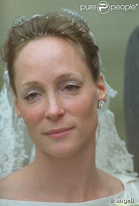 La Princesse Margarita de Bourbon-Parme en 2001 lors de son 1er mariage
