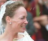 La Princesse Margarita de Bourbon-Parme en 2001 lors de son 1er mariage
