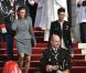 Le prince Albert précédant Stéphanie et Caroline de Monaco lors de la messe en la cathédrale de Monaco pour la fête nationale le 19 novembre 2009