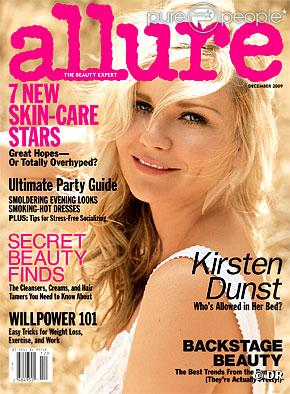 Le magazine féminin  Allure  offre la une de son numéro de décembre à la sublime Kirsten Dunst.
