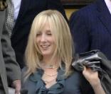 Anne Heche prend une pause déjeuner sur le tournage de Wall Street 2 à New York le 10 novembre 2009