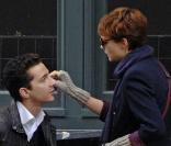 Shia LaBeouf et sa petite amie Carey Mulligan sur le tournage de Wall Street 2