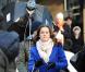 Leighton Meester sur le tournage de Gossip Girl , le 1er décembre 2009